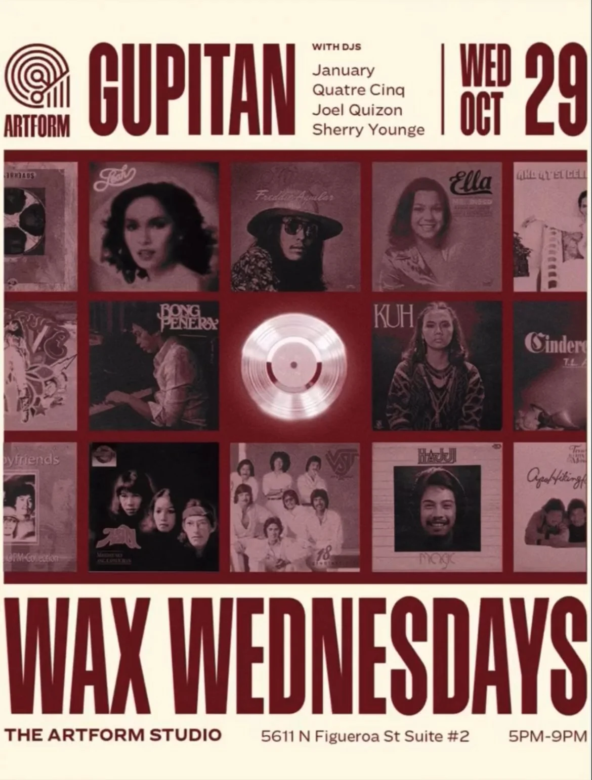 WAX WEDNEDAYS: GUPITAN - FILIPINO AMERICAN HISTORY MONTH 10/28/25 5PM-9PM