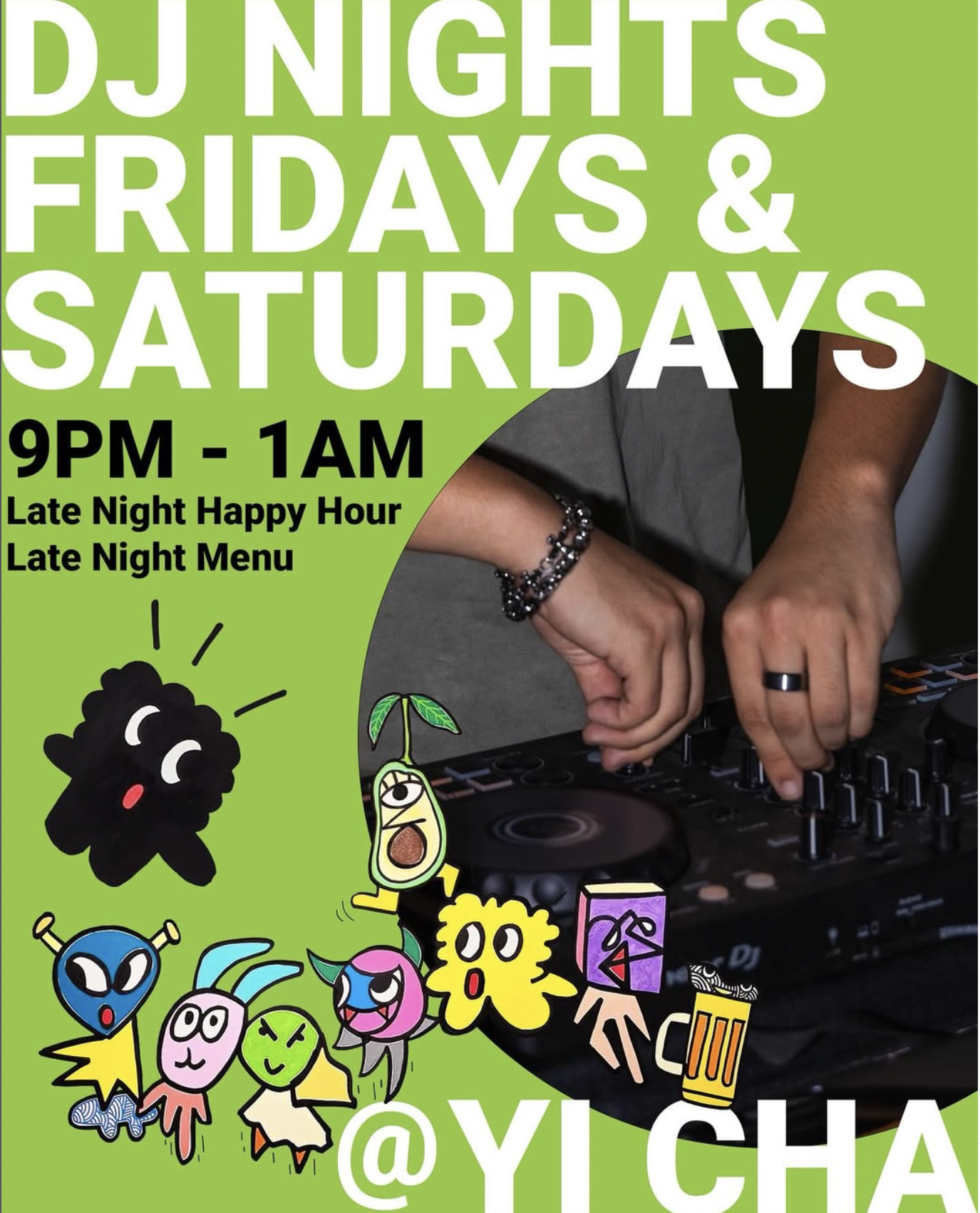 DJ NIGHTS AT YI CHA 3/7/26 W/ DJS SHERRY YOUNGE, JAZMIN HICKS, PATCHOULI NOMAD, AND SHELSISLOVE