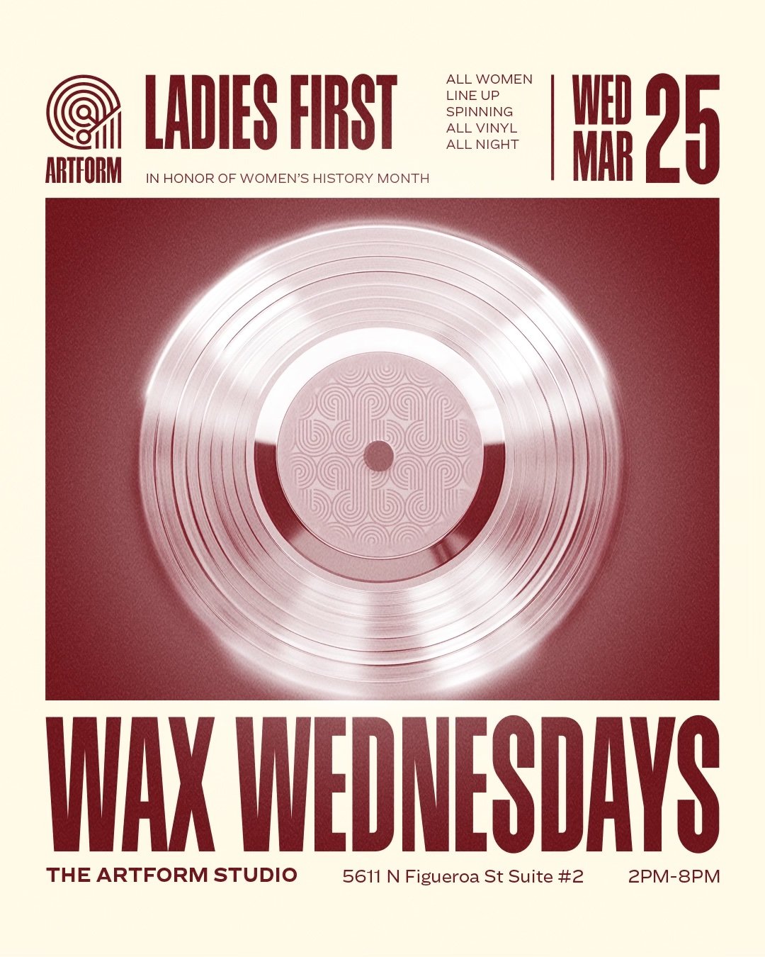 WAX WEDNESDAYS: LADIES FIRST - ALL WOMEN VINYL DJ LINEUP