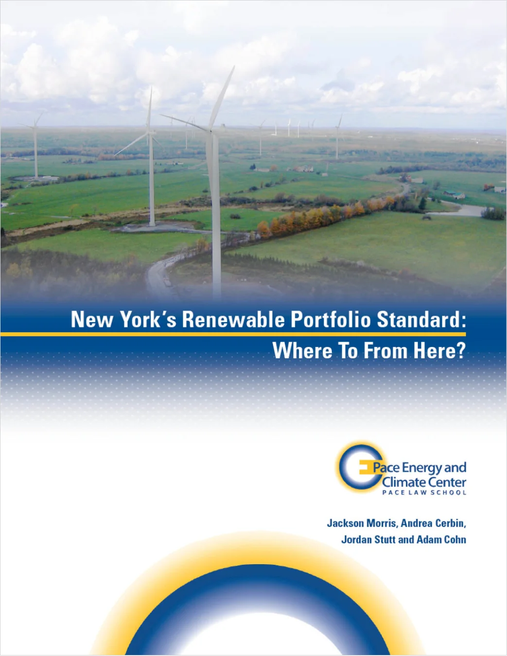 Saddle-stitch report for Pace Energy and Climate Center