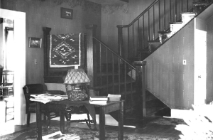 the "renovated" living room, circa 1912