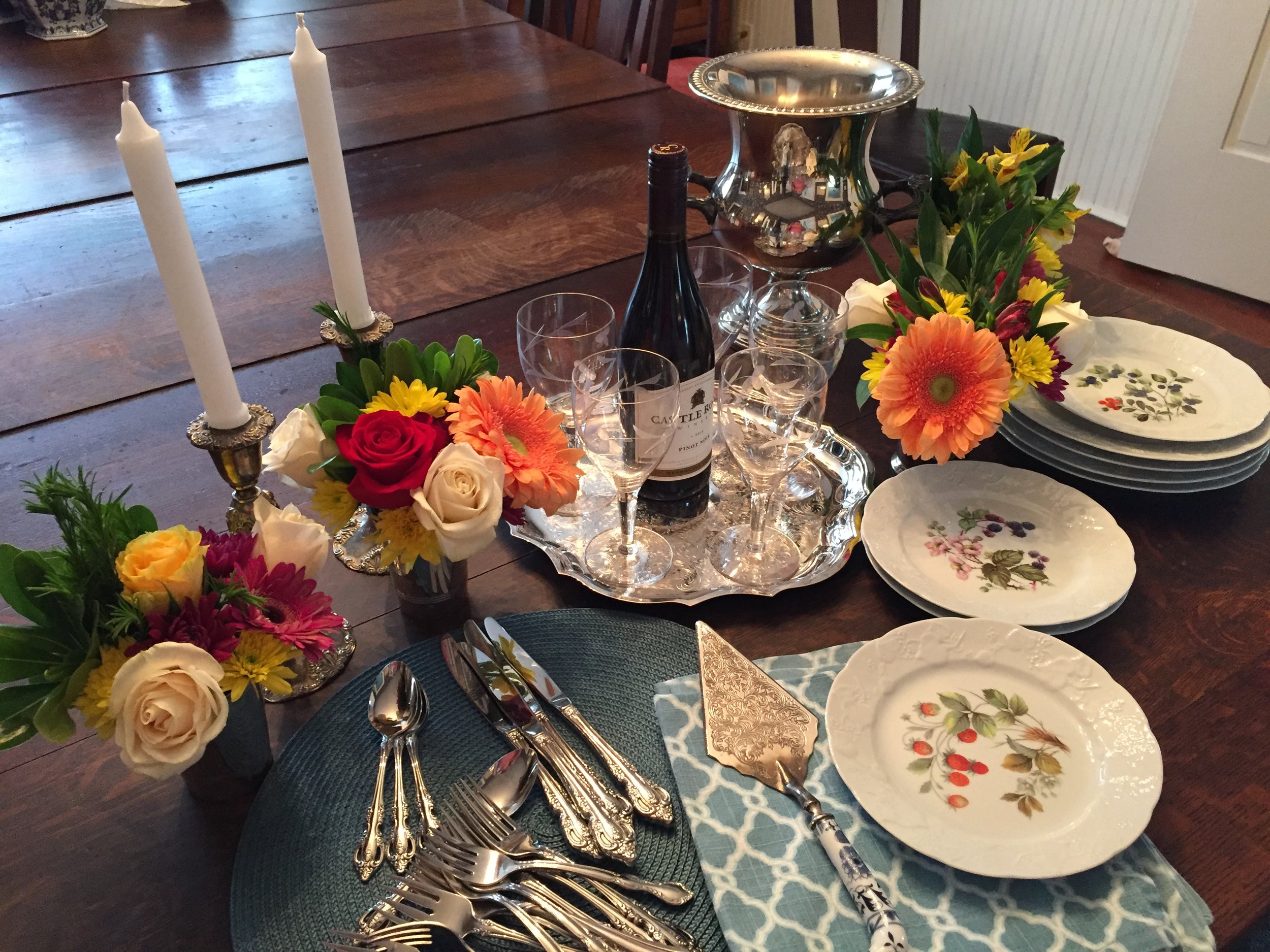 Setting the table for luncheon.JPG