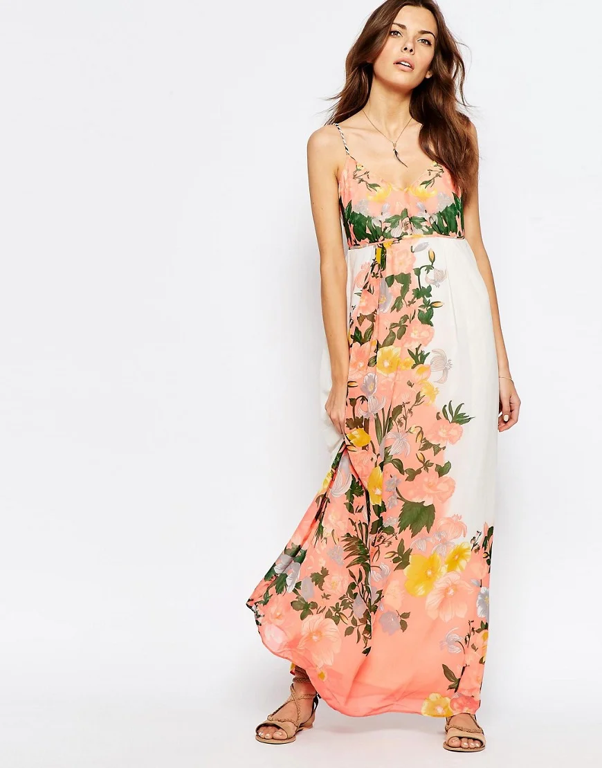 Vila Floral Bloom Maxi Dress available at ASOS- $68