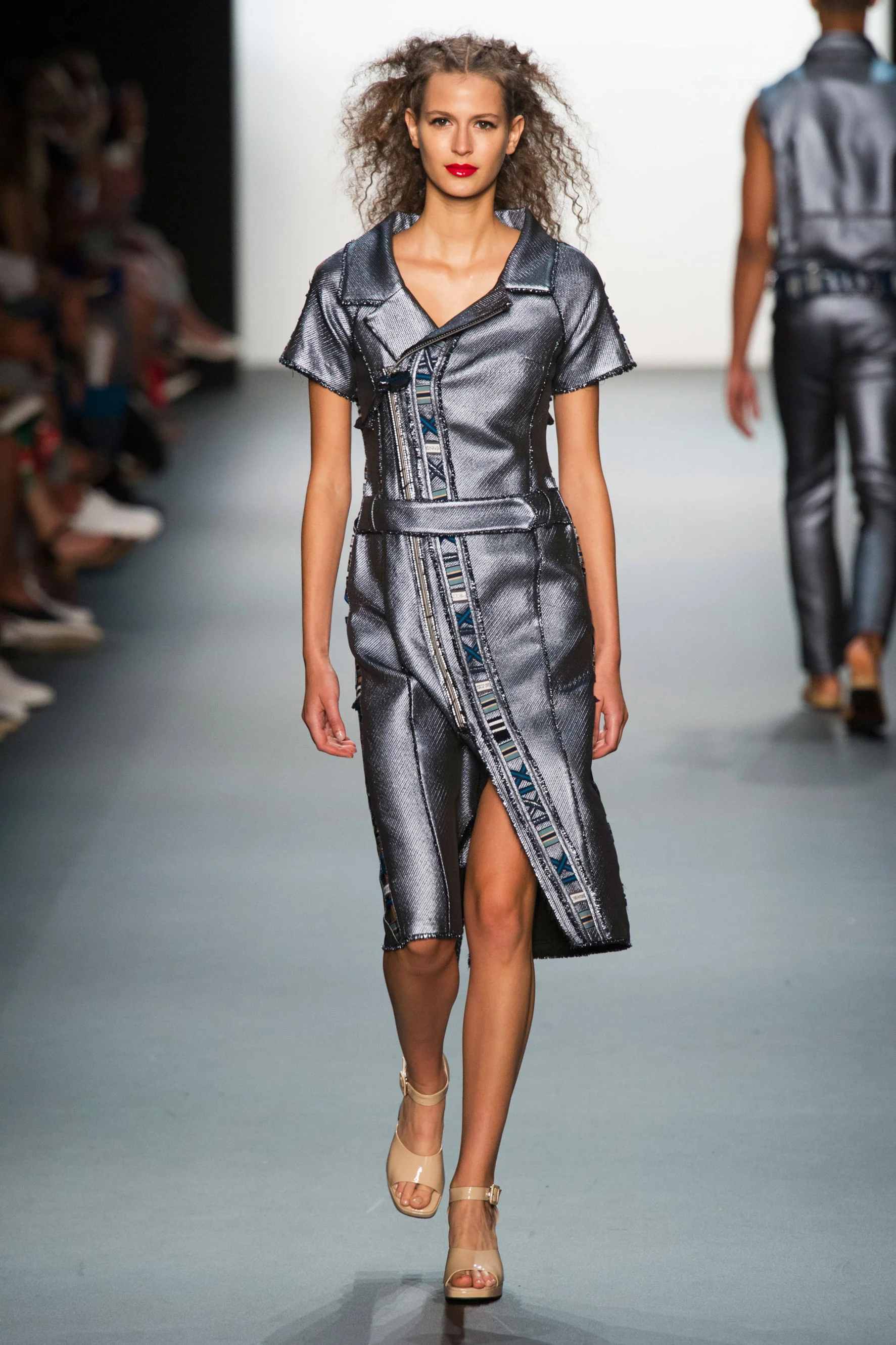 This blue dress was my favorite look of the collection!
