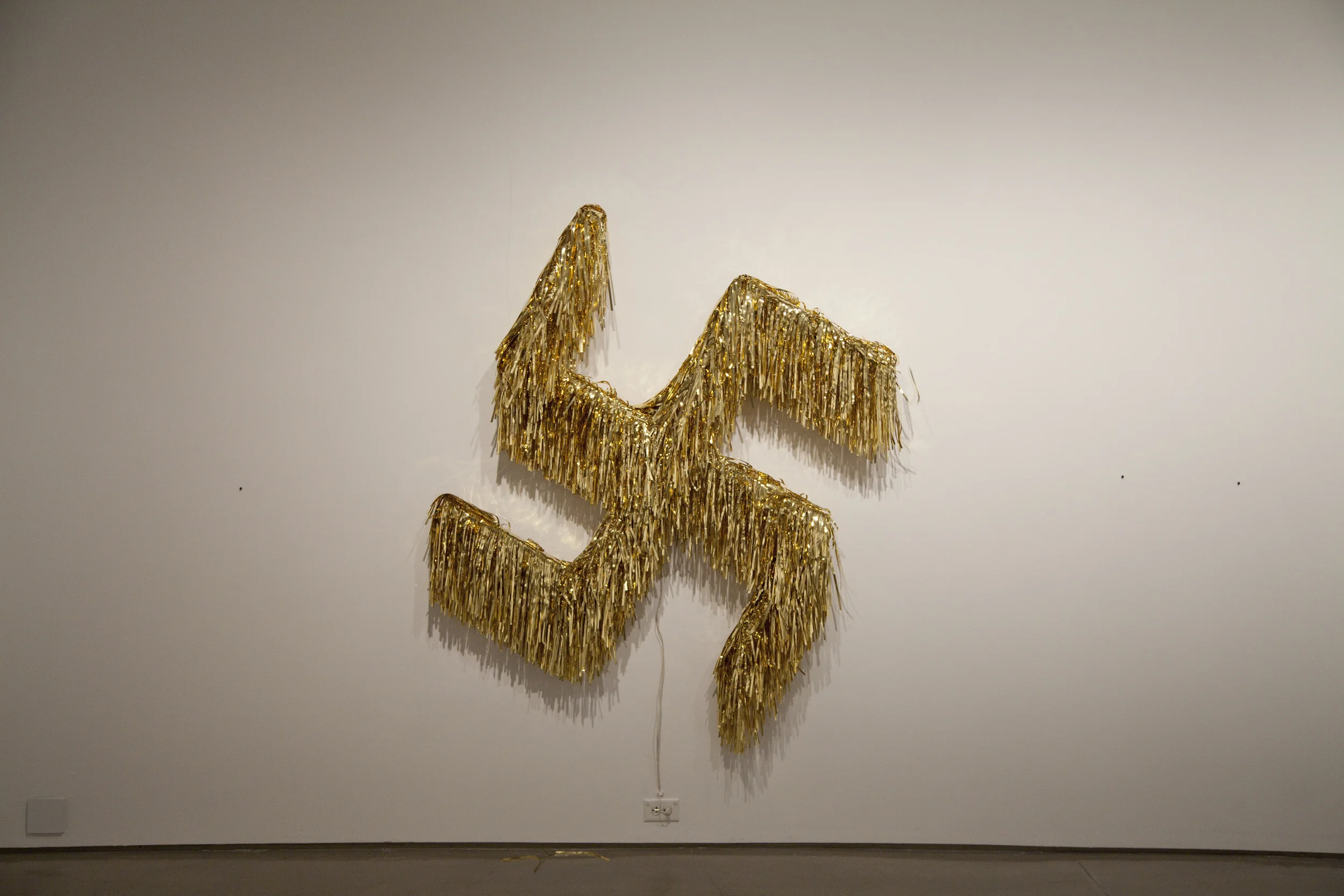 All Is Well Foam, epoxy, tassels, glue, motor, plywood 58” x 58” x 5” 2015