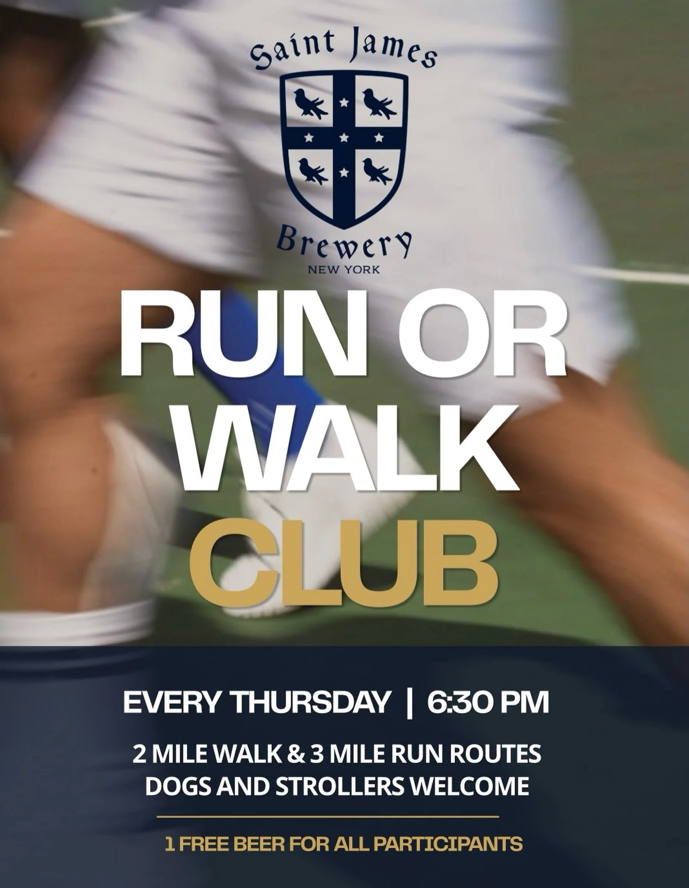 🏃&zwj;♀️ RUN CLUB IS BACK THIS THURSDAY! 🍻

Looking for a fun way to get moving and meet some great people? Join us Thursday night for Run Club at St. James Brewery Tasting Room in St James!

📍 Step-off: 6:30 PM sharp (arrive a few minutes early t