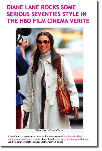 DIANE LANE + CINEMA VERITE + JAMAH