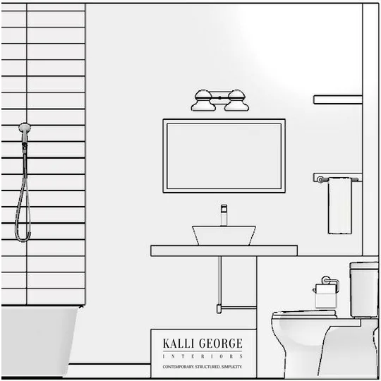 Toronto home bathroom renovation image- stacked subway tile shower-floating vanity-shelves.jpeg