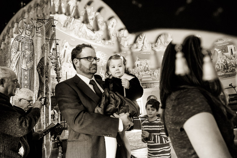Persective photo of walking the circle around the font