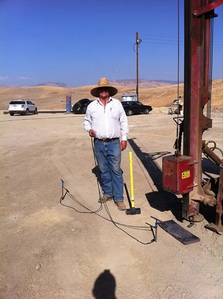 John doing groundwater investigations in California