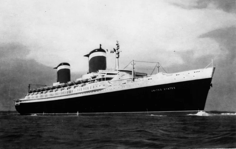 SS United States in her Heyday on the North Atlantic Run. ( Public Domain )