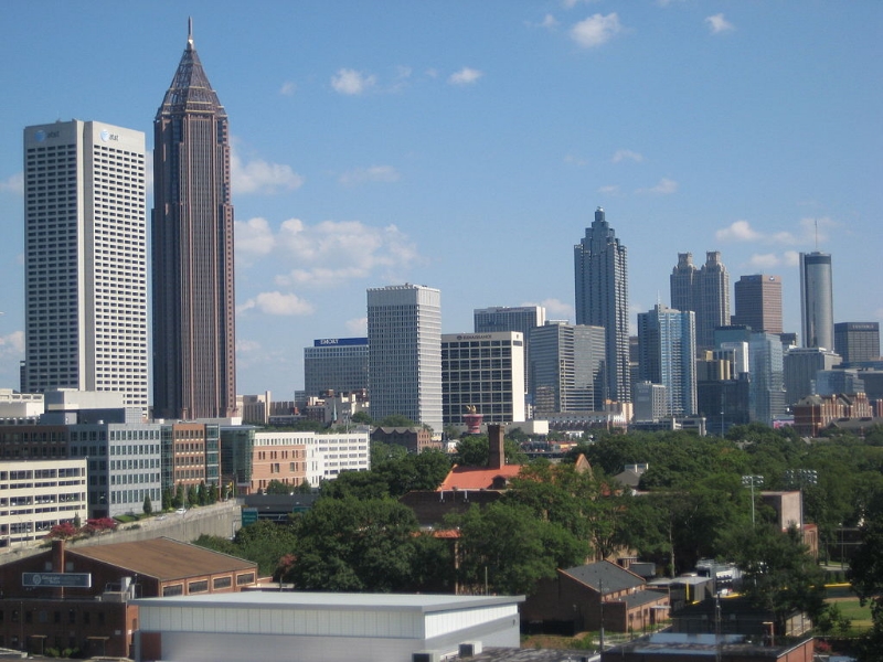 View of Downtown Atlanta. Image Credit: Arashboz via Wikimedia Commons cc (Public Domain)