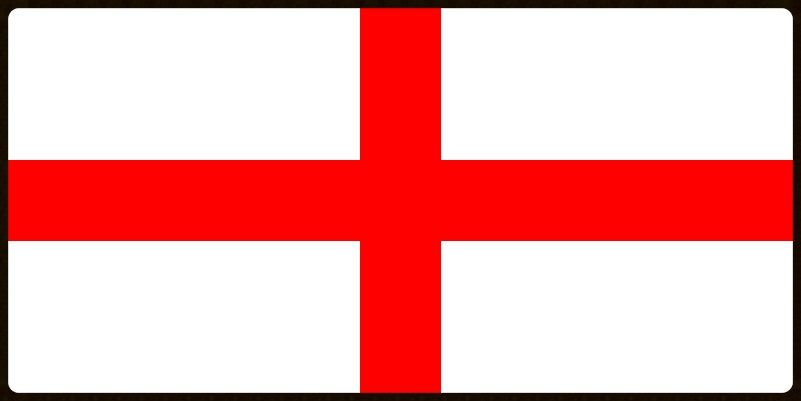 Cross of St George - the flag of England.