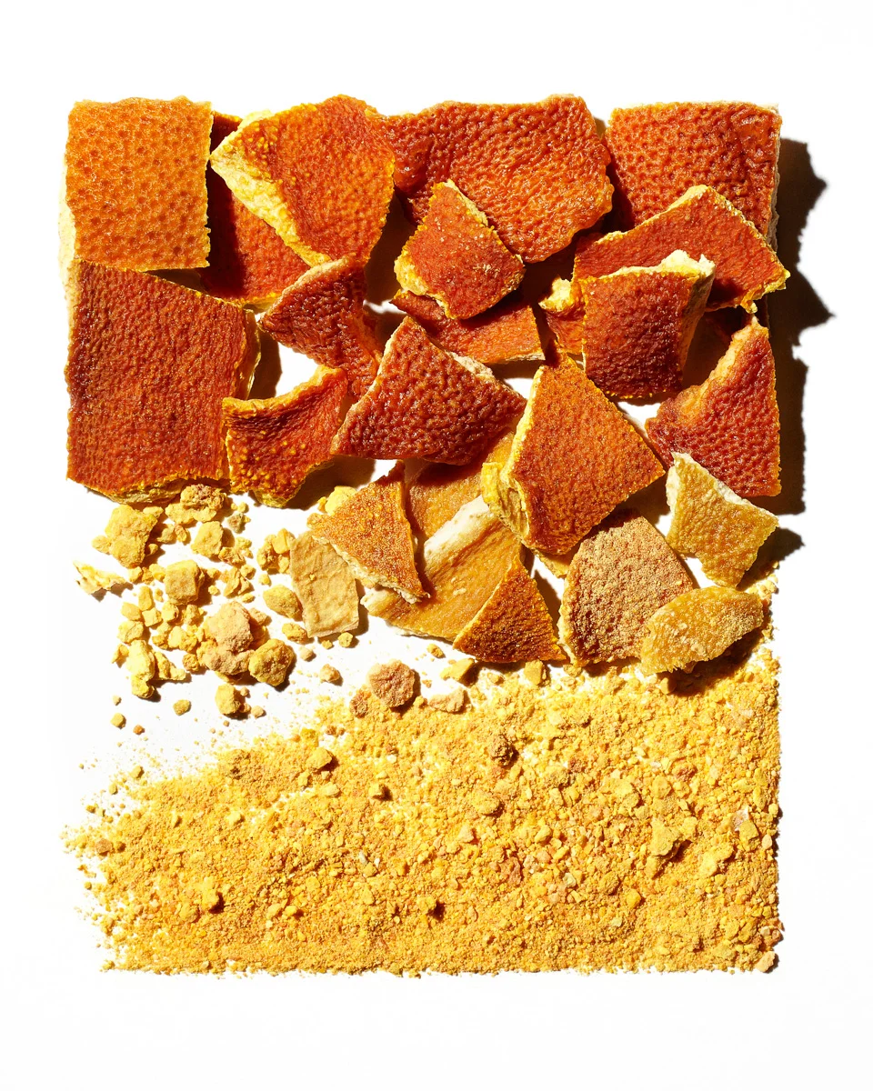 jarren vink orange peel food fruit powder bon appetit photographer still life art studio new york photo photography