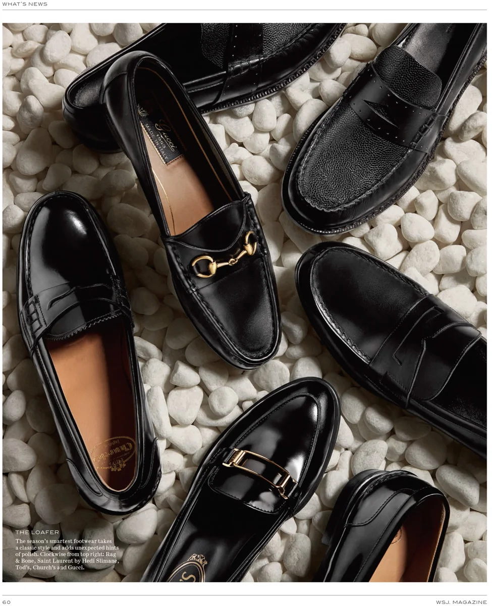 jarren vink wsj black loafer loafers shoe shoes accessories tearsheet photographer still life art studio new york photo photography