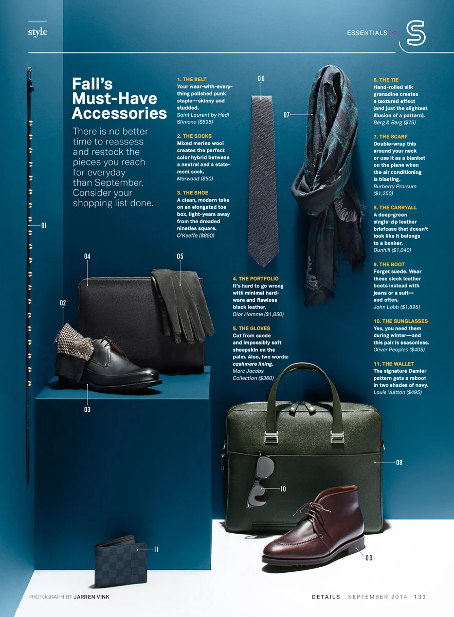 jarren vink details accessories tearsheet photographer still life art studio new york photo photography