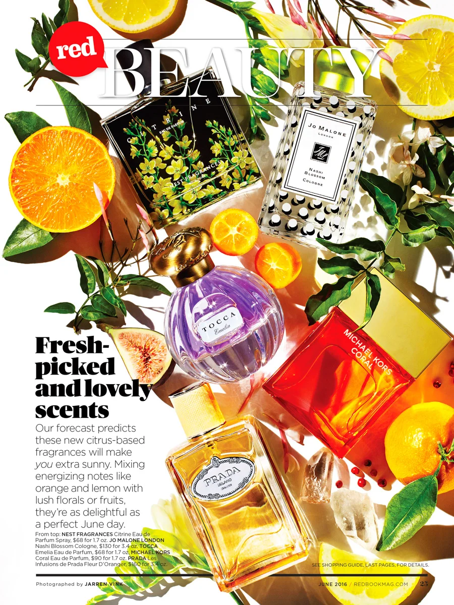 jarren vink redbook perfume fragrance prada michael kors jo malone tocca