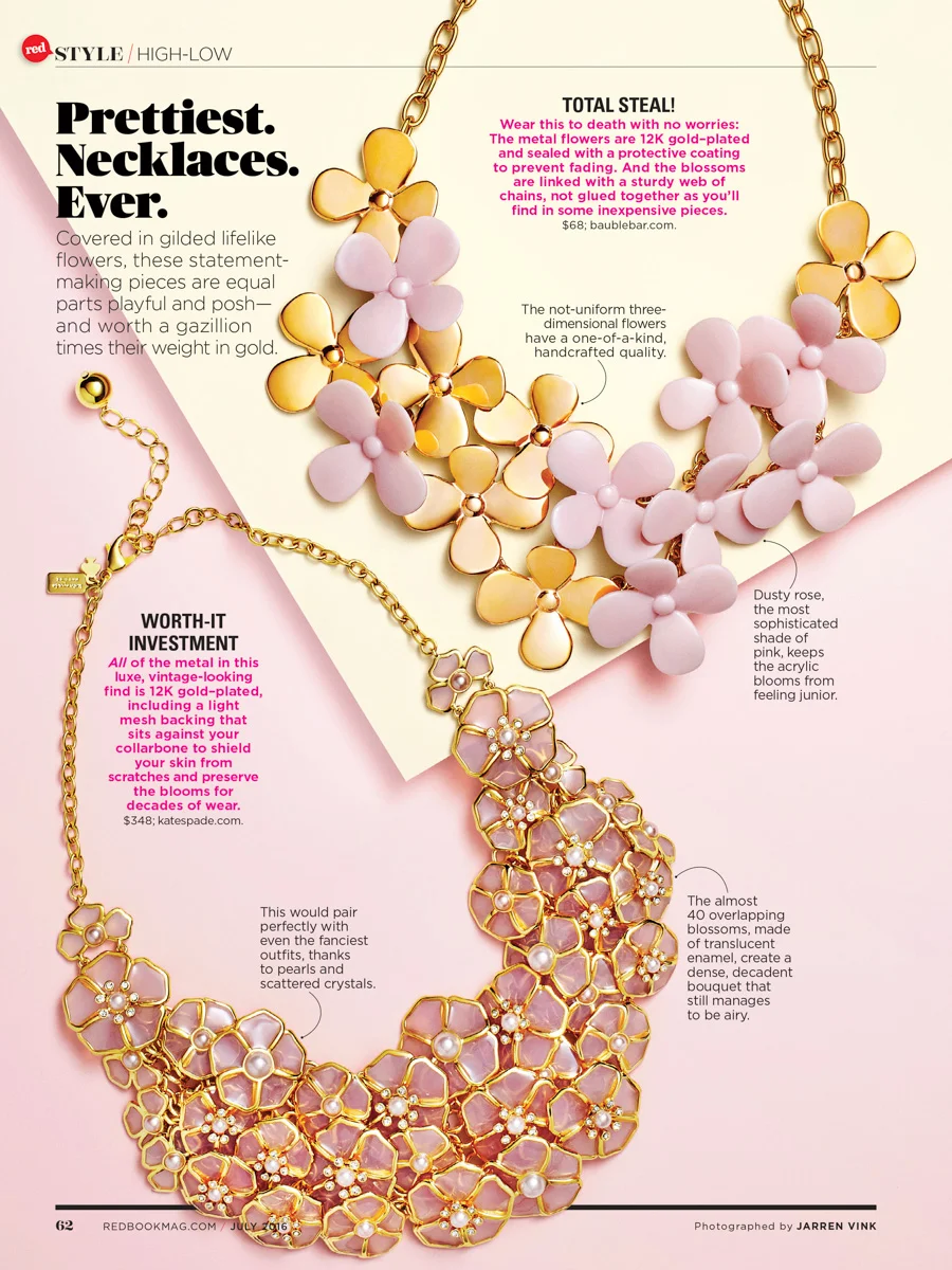 jarren vink redbook jewelry necklace kate spade
