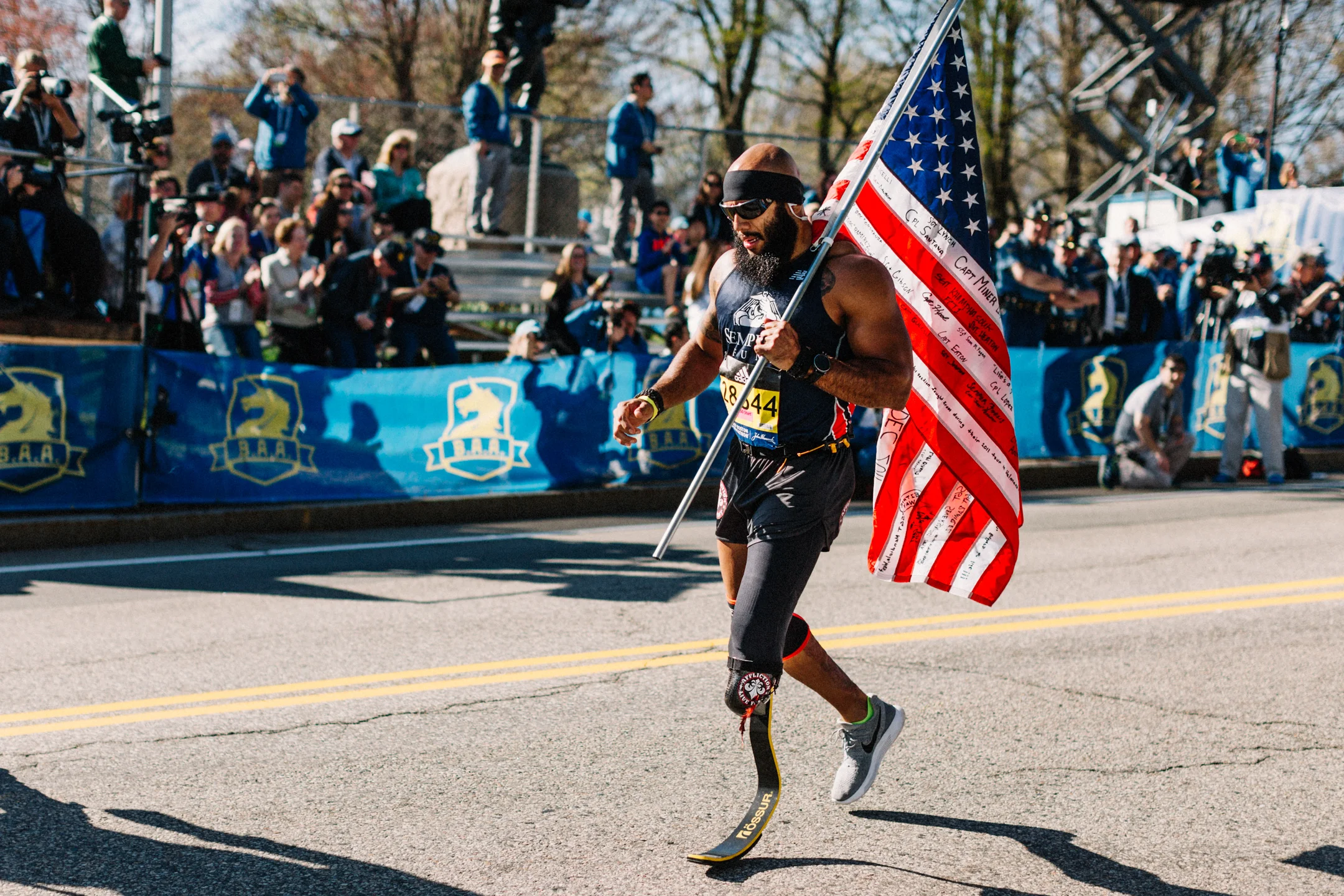 Boston marathon emmanuel mutai running victory journal veteran athlete amputee