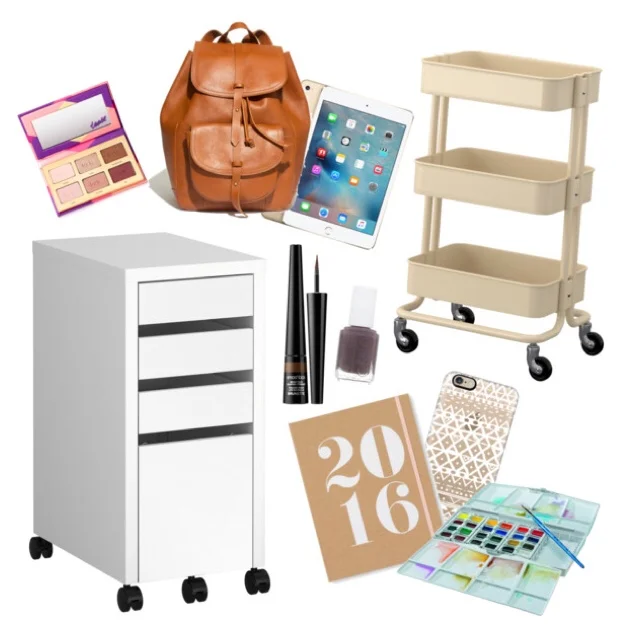 New Year Wish List
Currently in need of a filing cabinet because we are officially adults and need to organize some fairly important documents. I plan to look for this one on an upcoming trip to Ikea. I’m also wanting to phase out some of our storage furniture that screams cheap college kid like a plastic set of drawers that’s currently organizing half of my art stuff. I’d like to get a second cart like this one and sort through the rest.
I played with a new iPad yesterday and it was so cool but way too big! I can’t decide if I want to get a Mini or just the Air but an iPad is on my must upgrade list for this year. Birthday, anyone? Along the same lines, a cute backpack full of MochiThings and a new iPhone case would be perfect to hold it during our upcoming trip to NEW YORK CITY this summer! Speaking of upgrades, I also need some new watercolors but I can’t decide if I want a bigger pan set or just tubes to make my own. Looking for brighter colors this year!
Makeup. I have too much but I’m always on the search for something different. I can across a bottle at Sephora that looked like liquid liner but it was actually brow powder that comes out in a fine line. Can you say NEED?!
I’m sure this list will change throughout the year but if I don’t write down what I want then I’ll never make a goal to save for it!