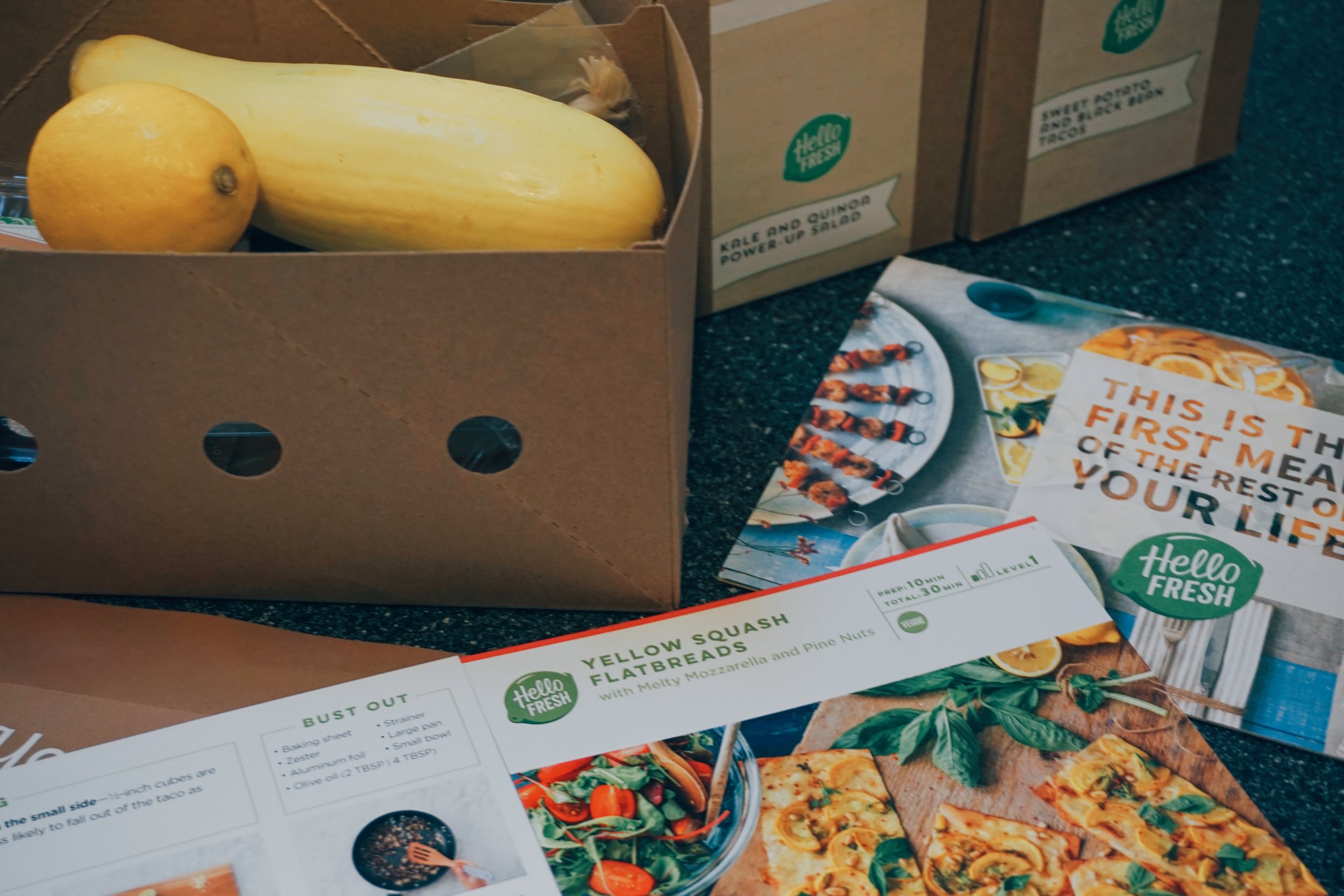 Our first Hello Fresh box — Thistle Bee