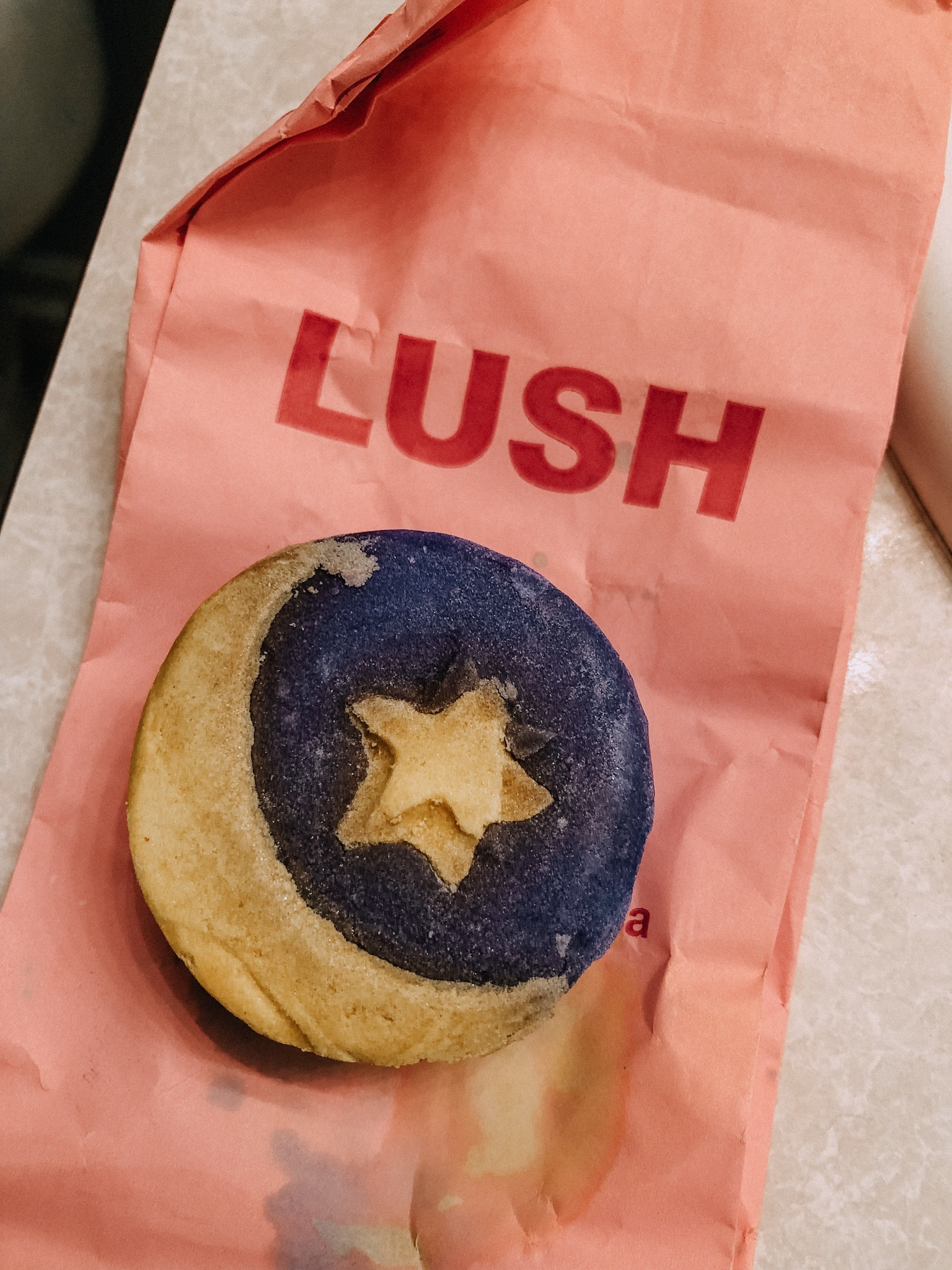 Making a little time for self care by enjoying this Lush bubble bar I’ve had stashed in the cabinet for years.