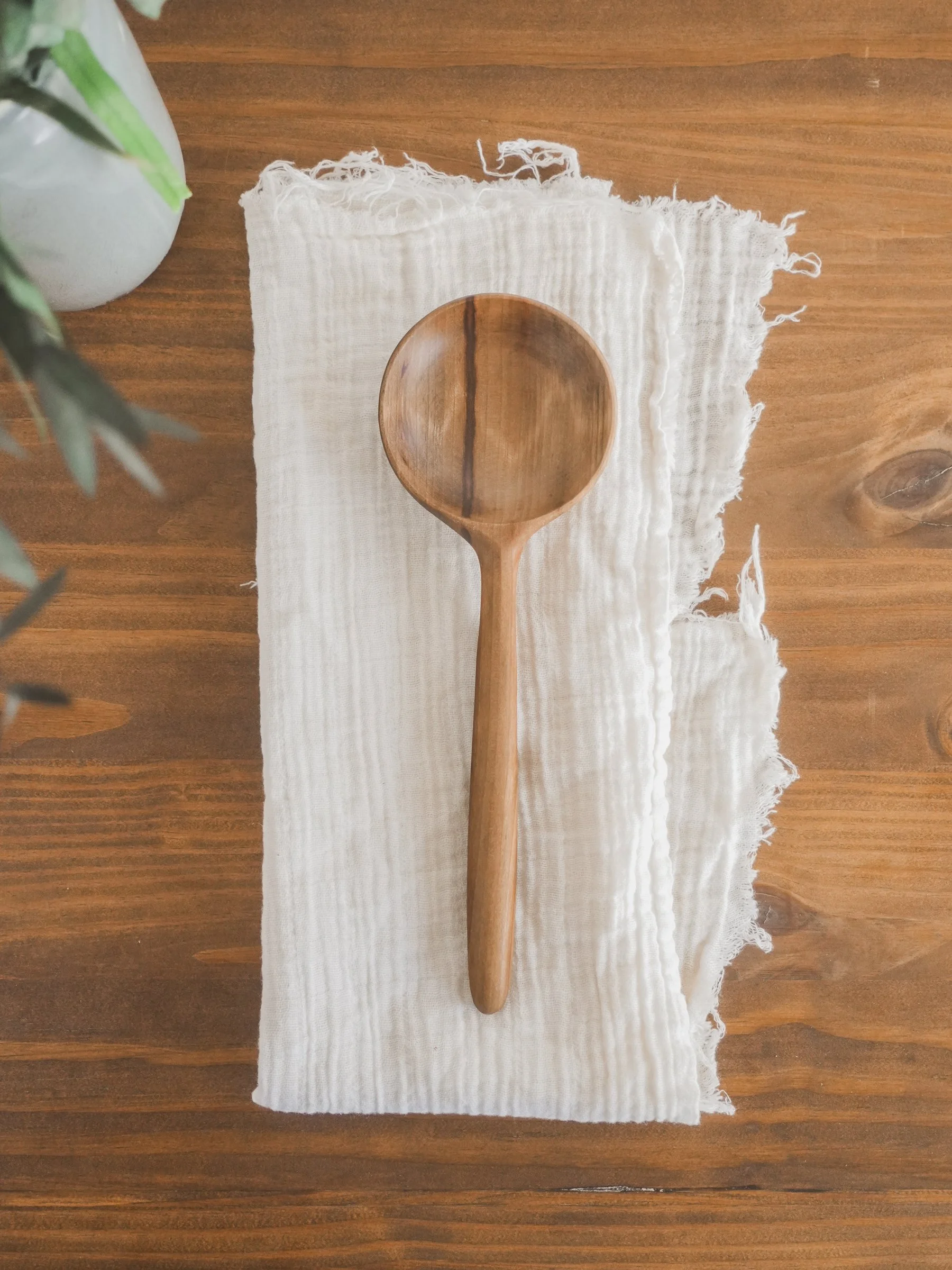 11" Sweet Gum Large Serving Spoon