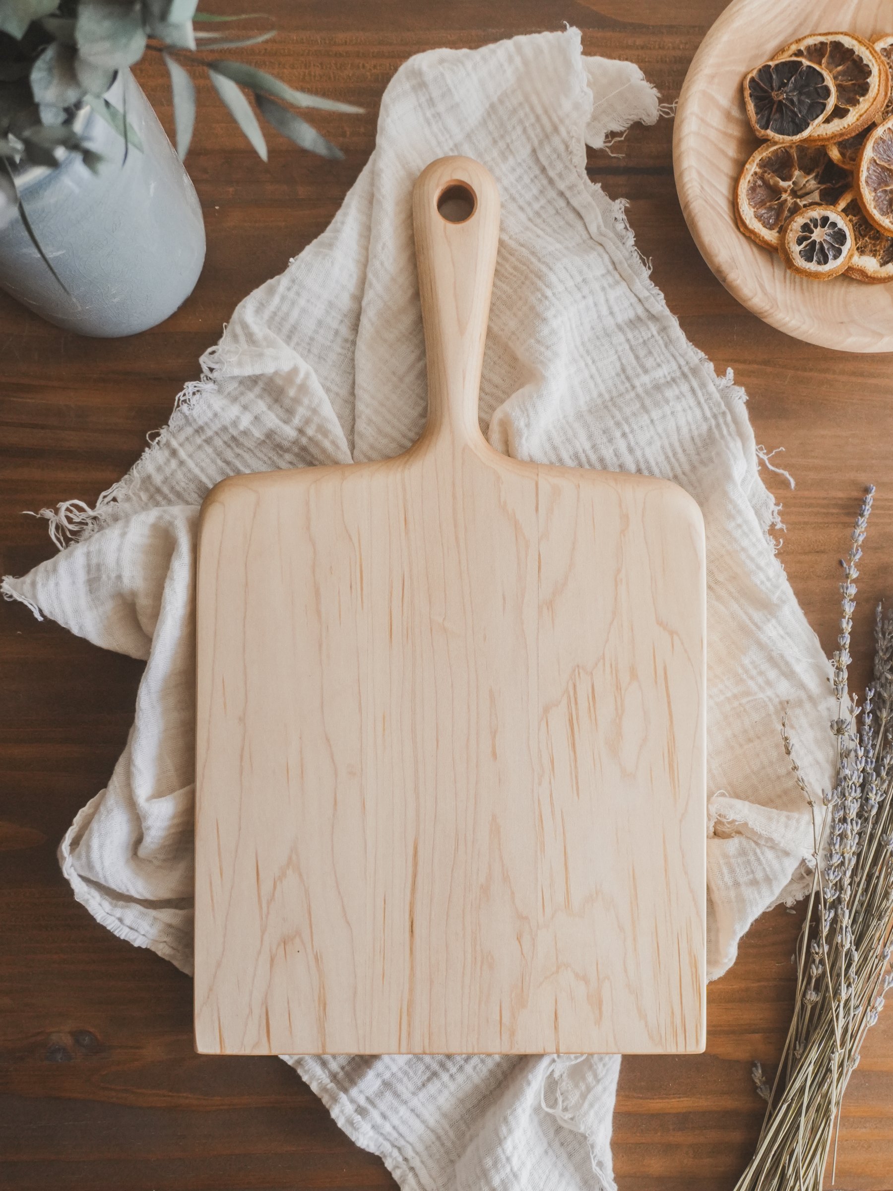 17.75" Hard Maple Handled Serving Board