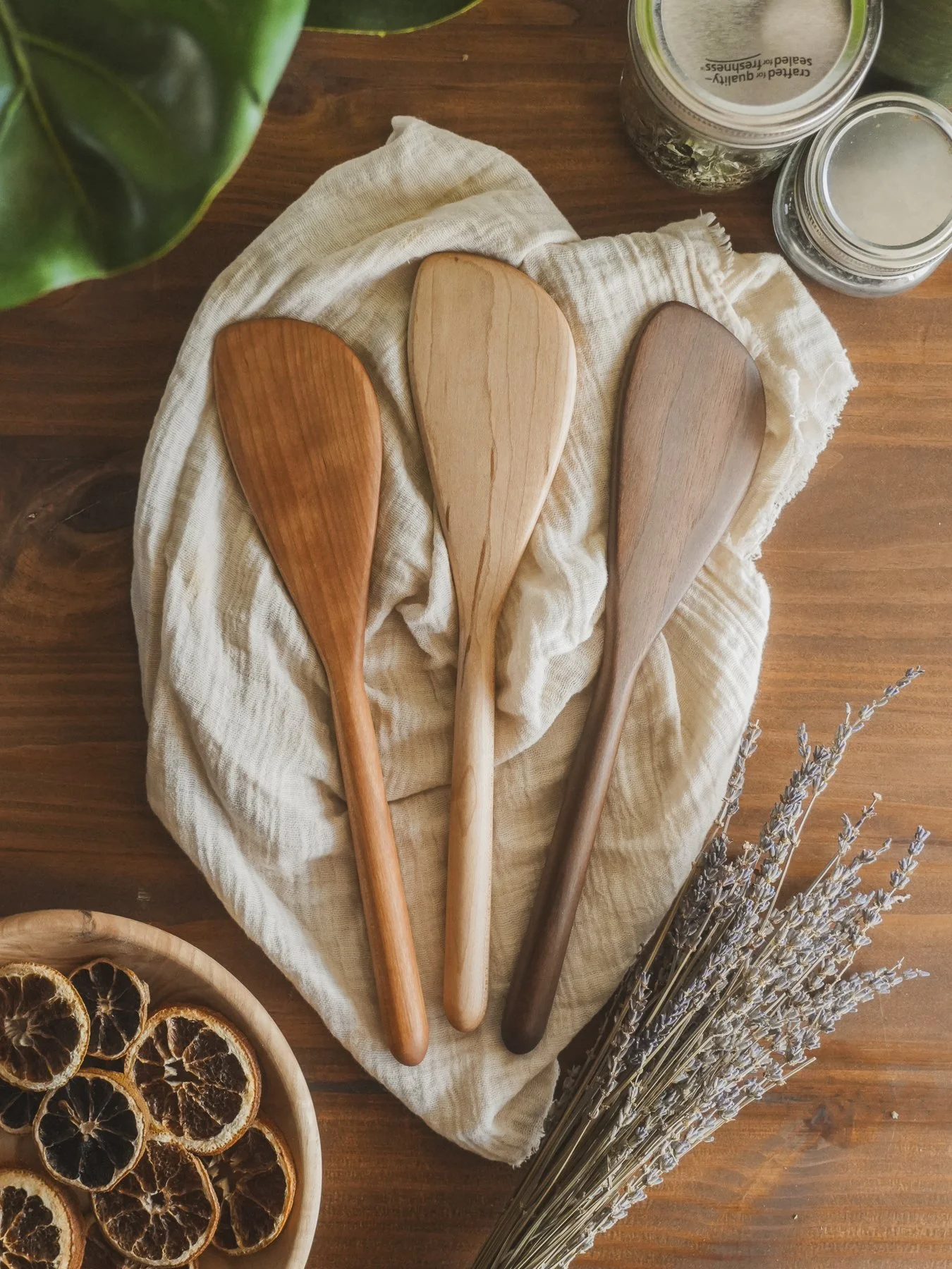12" Handmade Wooden Round End Spatula
