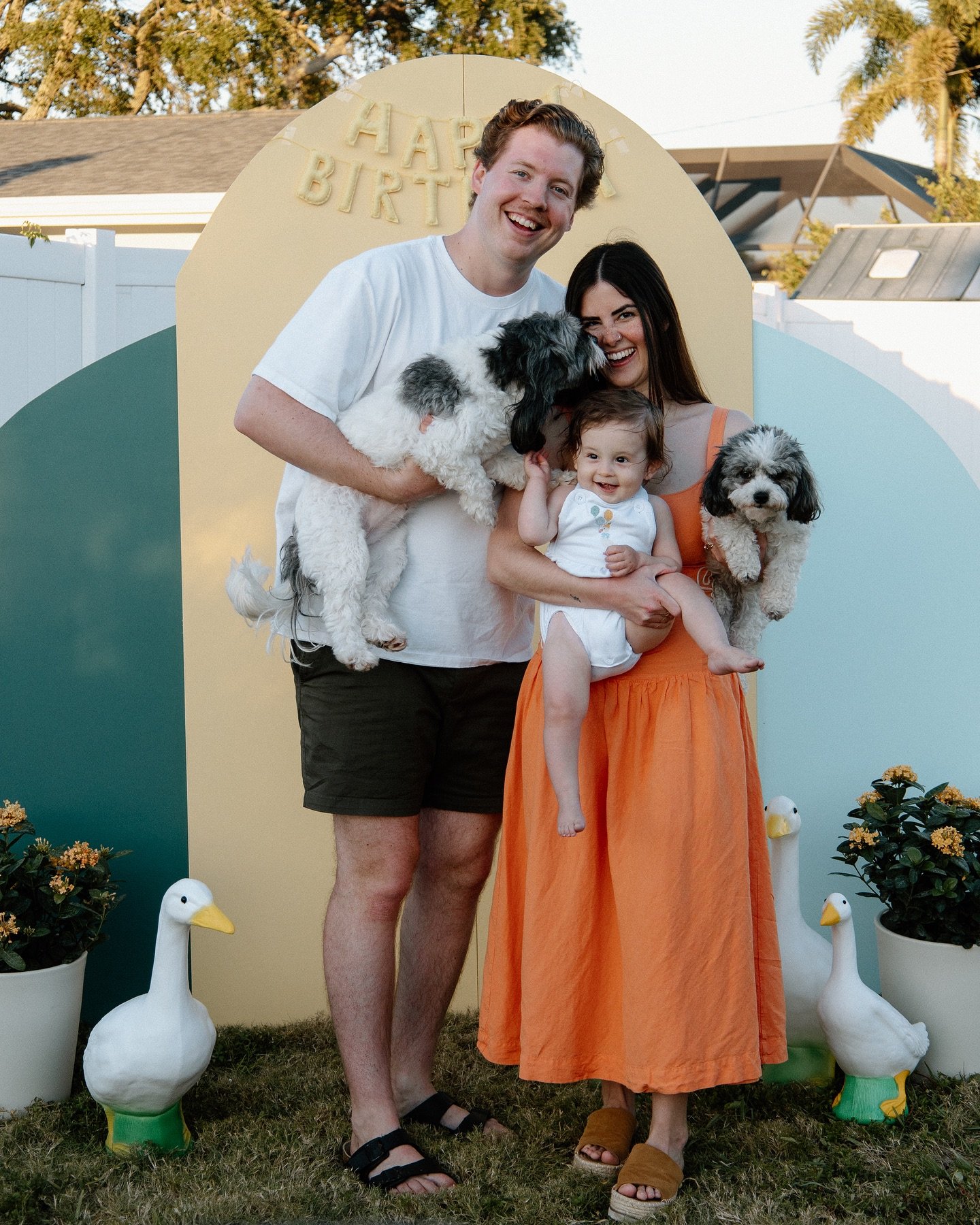 we celebrated our sweet sunshine boy yesterday with family and friends and my heart is so full. I can&rsquo;t wrap my head around the fact that wednesday marks 365 days of roosy hank - I feel like a year has gone by in the blink of an eye, but at the