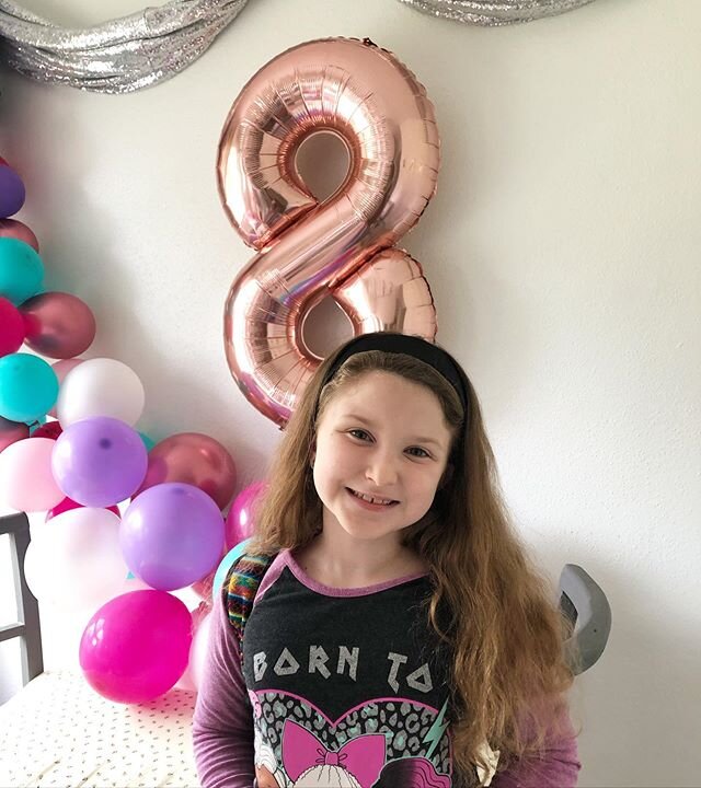 EIGHT YEARS AGO this sweet girl was born! We cannot believe it!!!! So grateful for this sweet heart...we are truly so grateful God have us her, she is one of the best parts of us!  Happy Birthday sunshine girl!