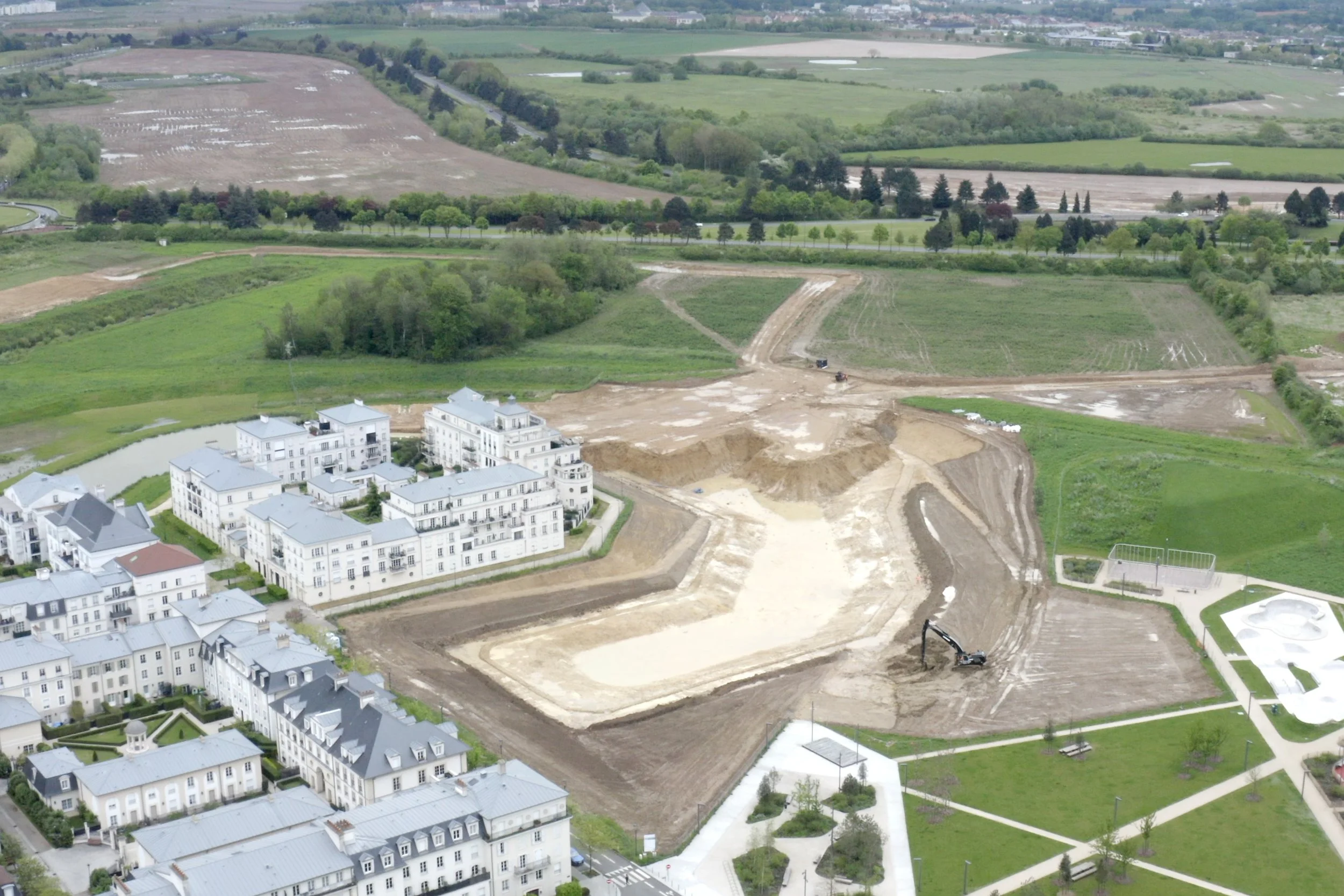 prises de vues en drone chantier , drone btp