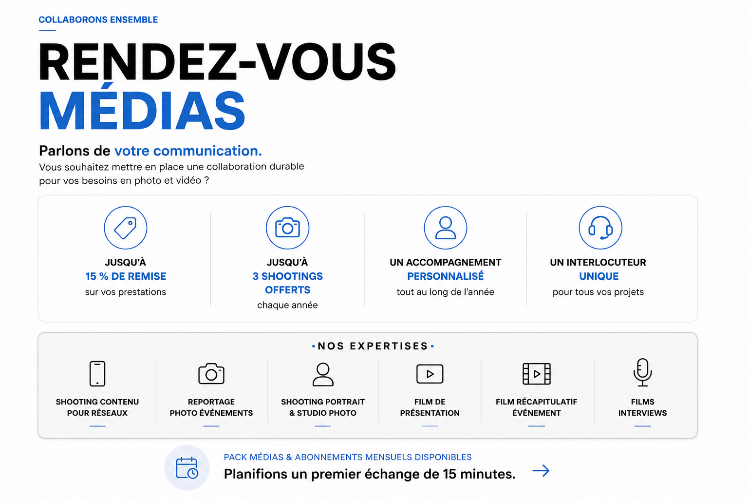 photos et films corporate