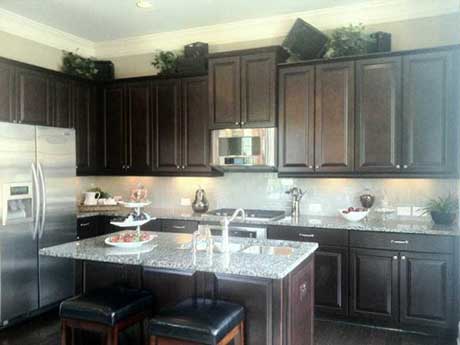 Before: Dull shot of the kitchen