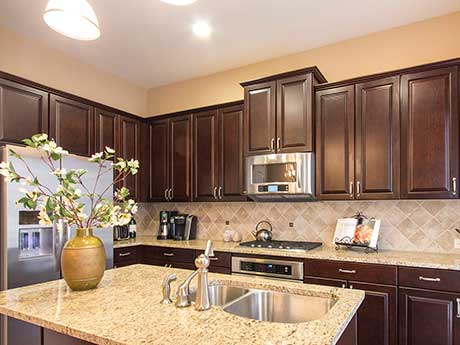 After: Same angle of a beautiful kitchen