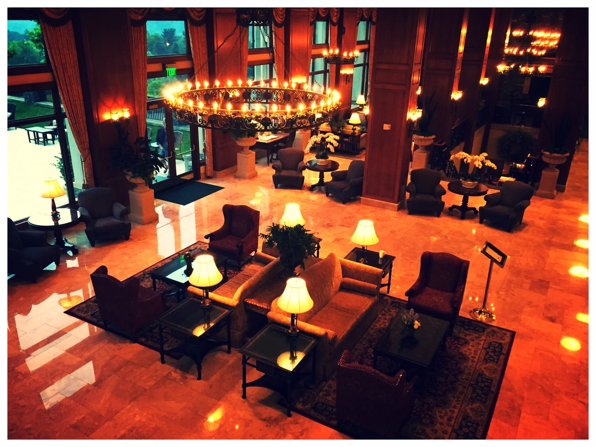 Inn at Biltmore Estate lobby. About to get secretly hitched up.