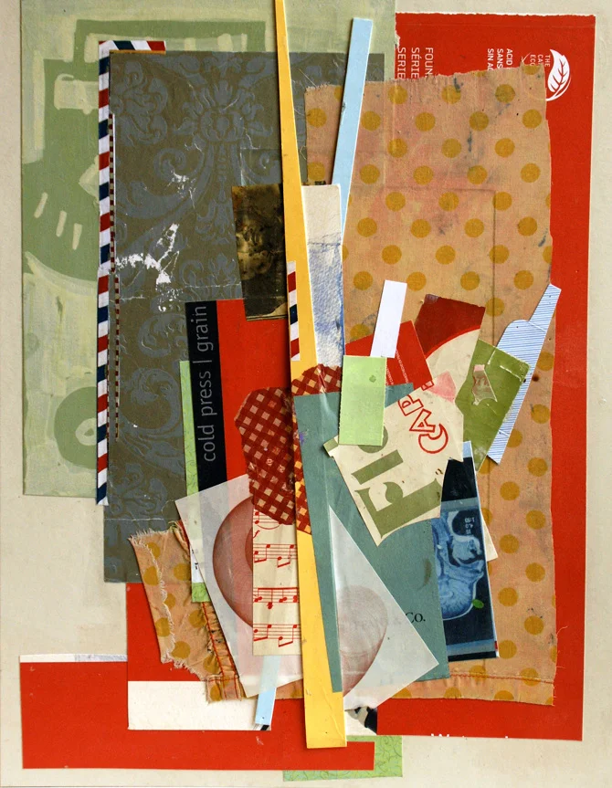 Untitled Abstraction mixed media on board 14 x 18 2014