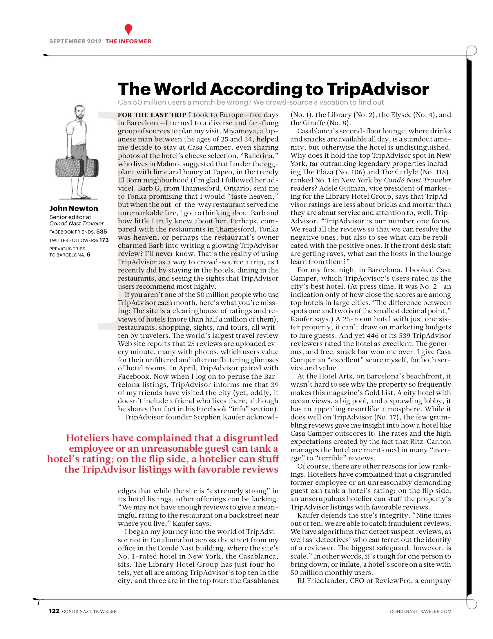The World According to TripAdvisor (Condé Nast Traveler)