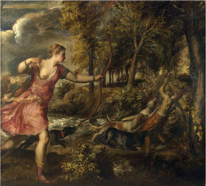The Death of Actaeon by Titian (1559-75), National Gallery London. Source: Wikipedia