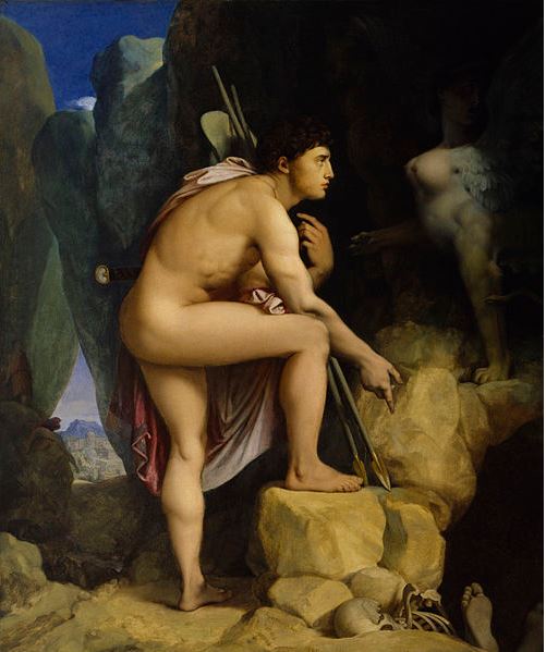 Oedipus and the Sphinx by Jean Auguste Dominique Ingres (1808), Walters Art Museum. Source: Wikipedia