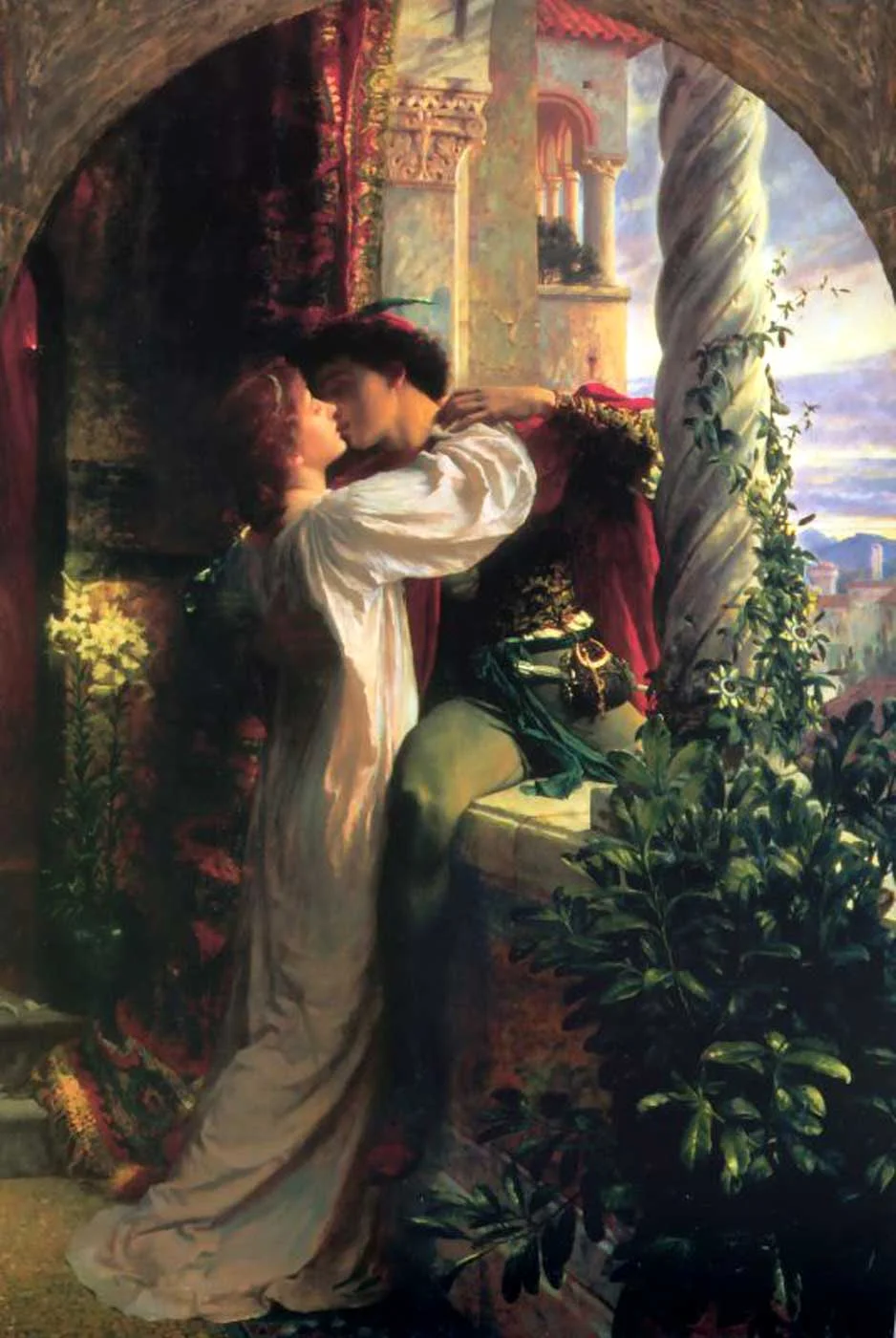 Romeo and Juliet by Frank Dicksee (1884), Southampton City Art Gallery. Source: Wikipedia