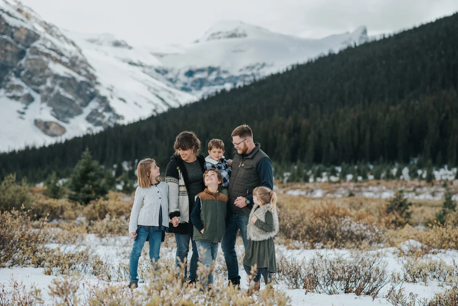 The Robert’s family, taken in September, during a trip to Banff AB.