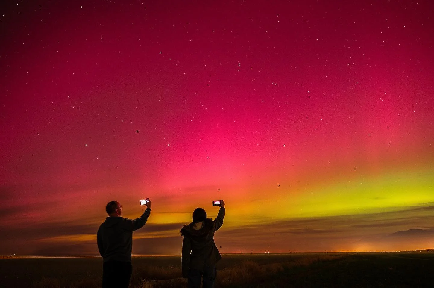 Tonight&rsquo;s aurora borealis was the best I&rsquo;ve ever seen! It was simply incredible. 

#northernlights #auroraborealis #utah