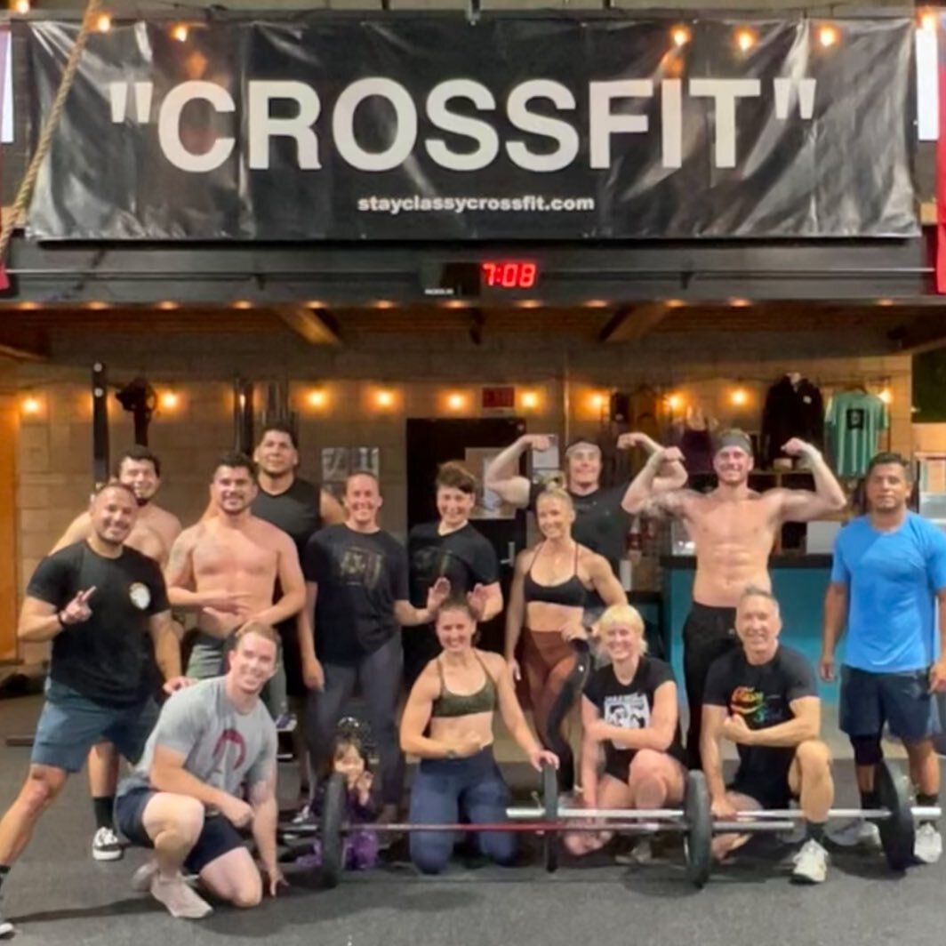 Great workout with all the Classy coaches throwing down at the Friday 6p class last night. We are individuals who share a desperate desire to be better everyday and to relentlessly belong to something bigger than ourselves. #crossfit #sandiegocrossfi