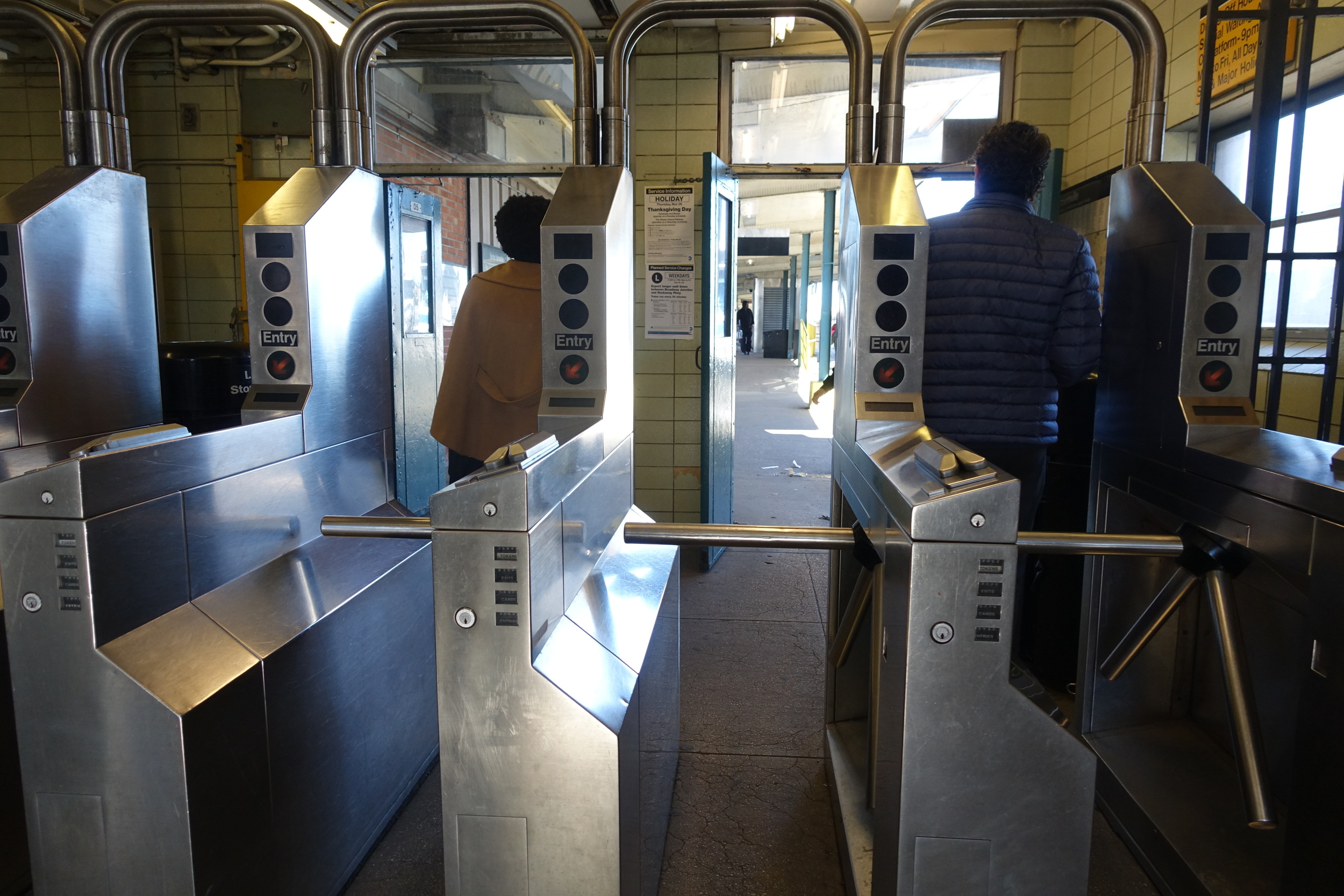 A 35-minute train ride from Union Square dropped us off in the middle of a deep-Brooklyn commercial intersection amongst the hustle-bustle of Friday morning commuters.