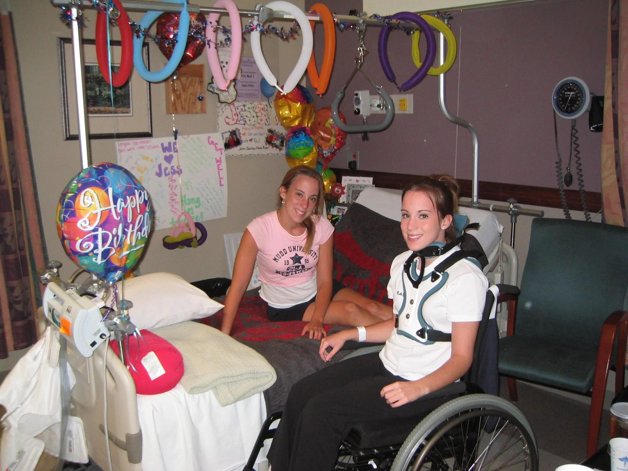 Jessica shortly after the injury