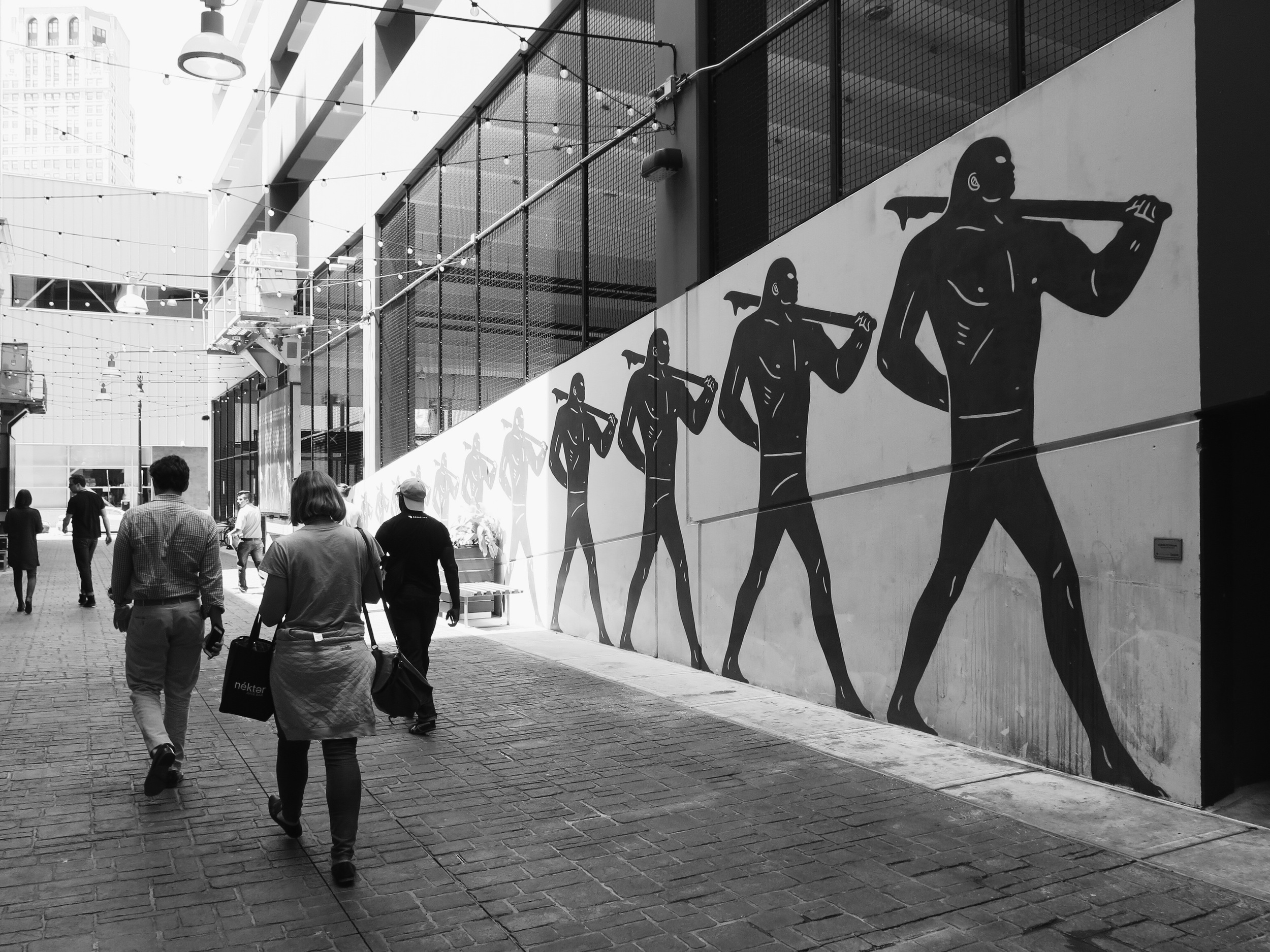 A Cleon Peterson mural downtown