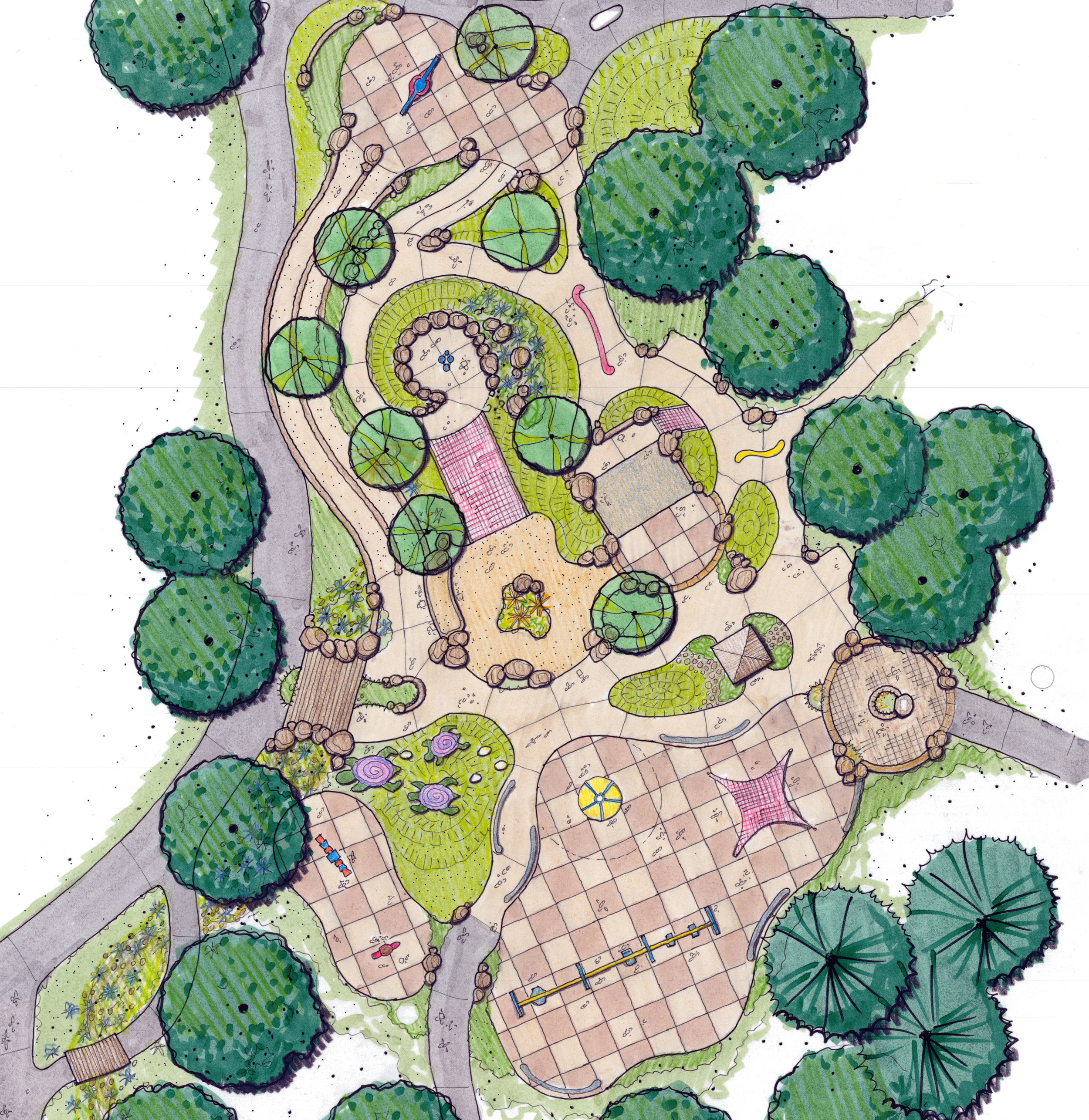 A mockup of a Harper's Playground, Courtesy of Todd Girvin / Girvin Associates, Inc.