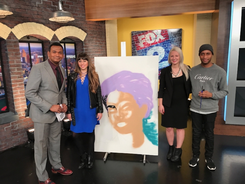Sam and Paulina talkin art on Fox