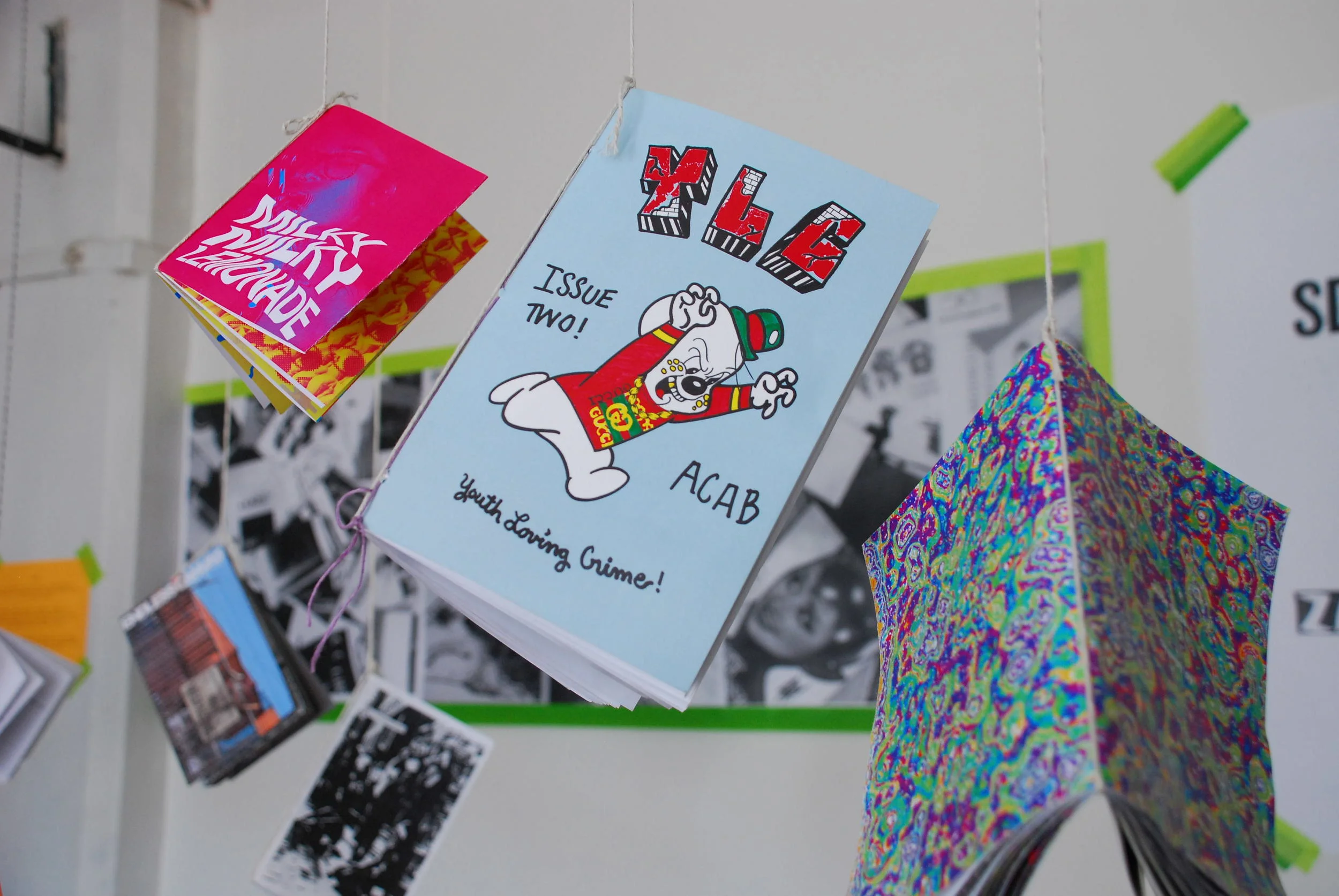 pop up SD Zine Library during the barrio art crawl - san diego, california